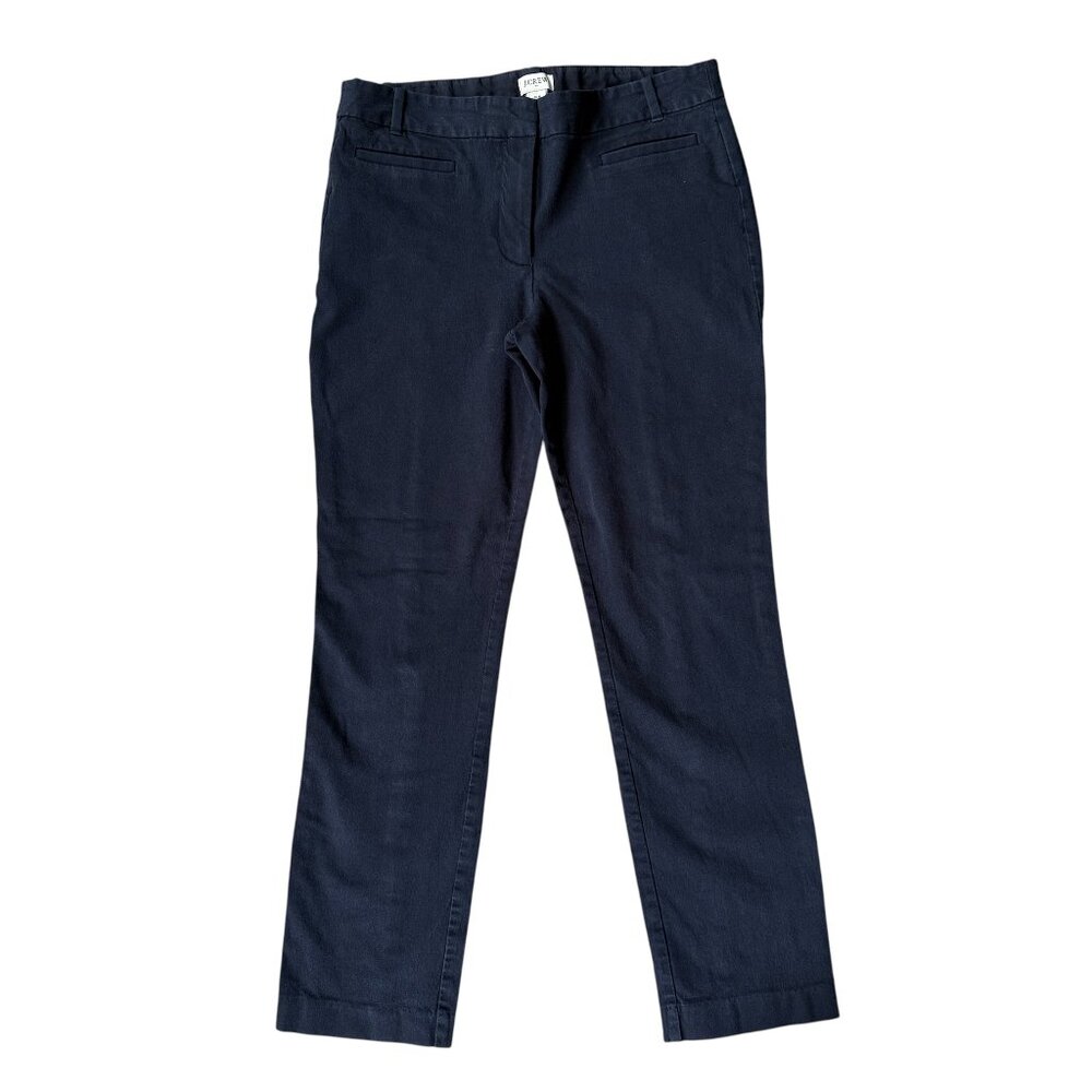 J. Crew navy blue mid rise straight leg jeans women's size 8/R